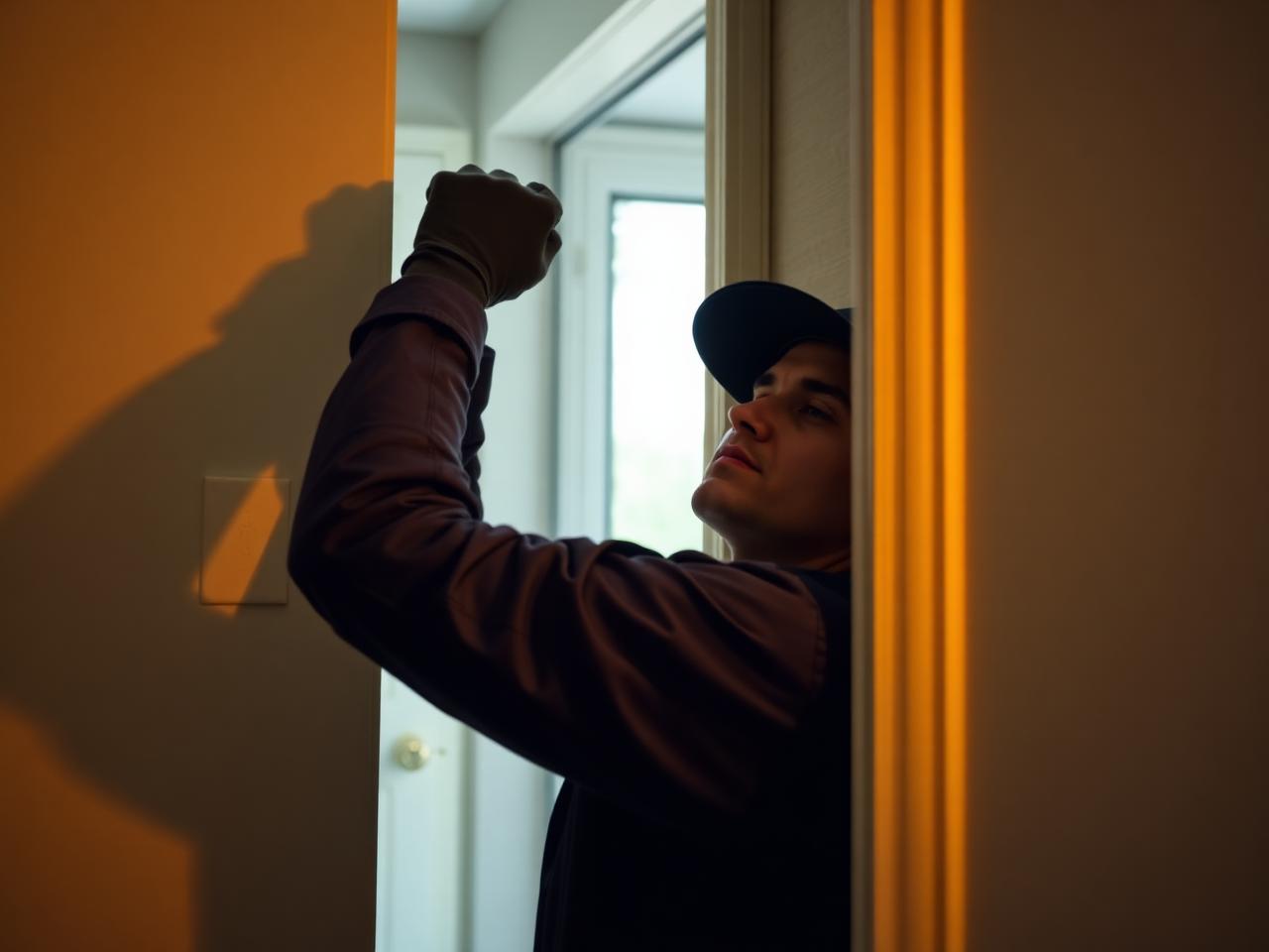 Licensed electrician installing an outlet in a residential home